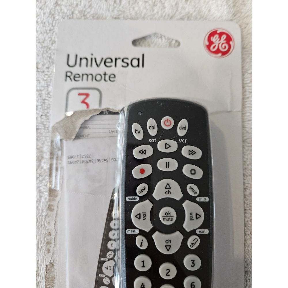 GE 3-Device Universal Remote Control 34456 Sound Bar And Streaming Compatible - Picture 2 of 6